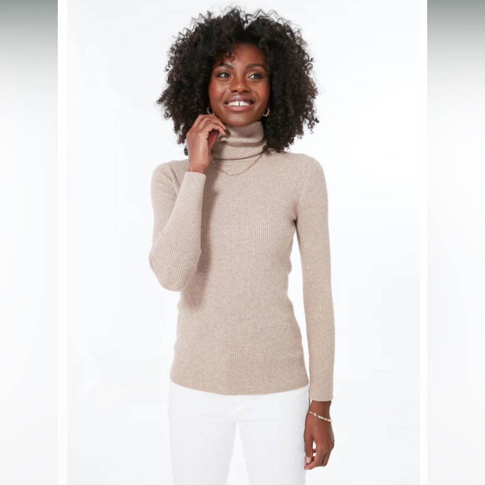 Tuckernuck Tan Turtleneck Sweater